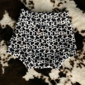 Home made cow print baby bummies size 2T-3T